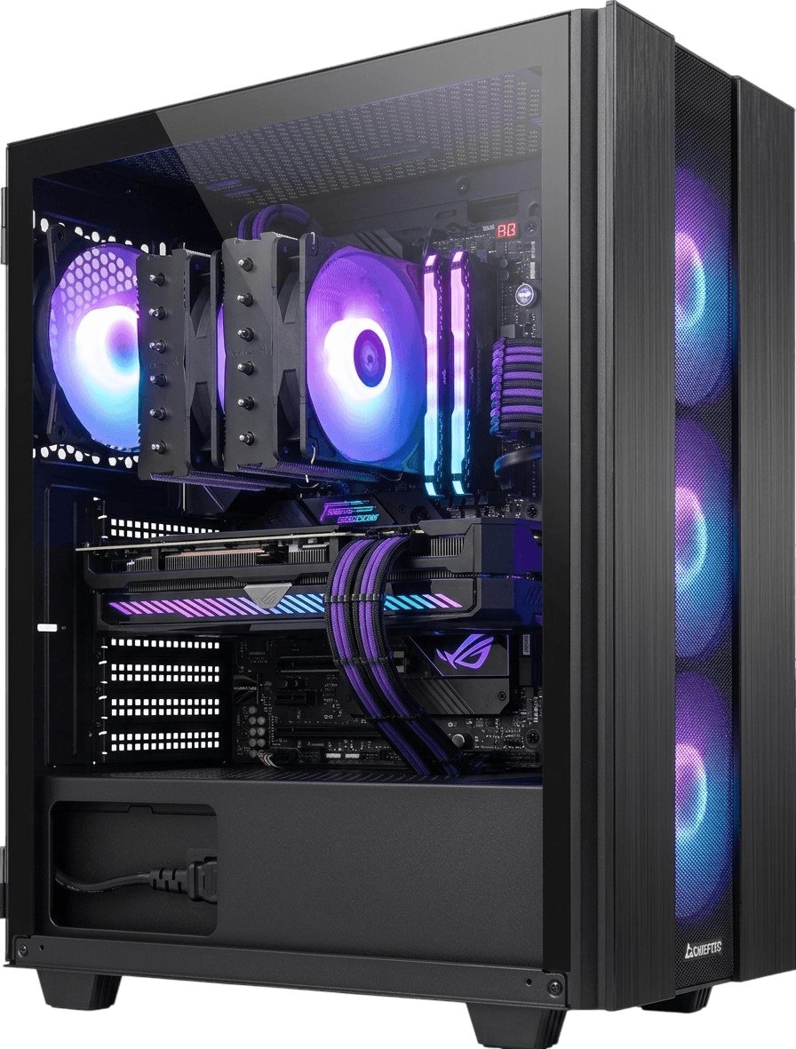 Gaming PC w obudowie Chieftec Hunter 2 z kartą ASRock RX 9060 XT