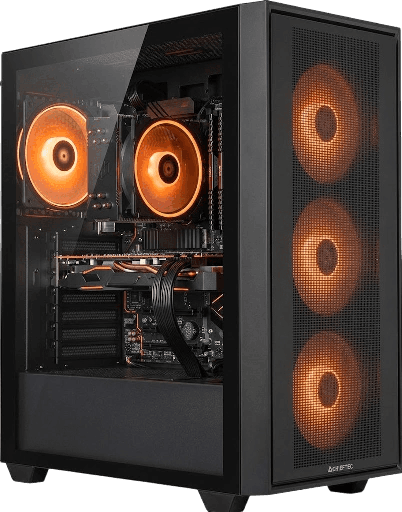 Gaming PC w obudowie Chieftec Hunter 3 z kartą Sapphire RX 9070 GRE